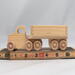 Handmade Wood Toy Semi Tractor Trailer Truck Crafted from Unfinished Bare Wood From My Play Pal Collection