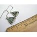 Triangular shaped sea shell earrings