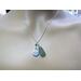 beach glass charm sterling silver necklace
