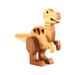Wood Toy Allosaurus Dinosaur Figurine Handmade From Select Grade Hardwoods and Finished with a Custom Mineral Oil and Beeswax Blend