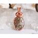 Petoskey Fossil Copper Wire Wrapped Pendant