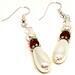Pearl Drop Red Crystal Elegant Beaded Earrings