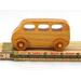 Wood Toy Car, MiniVan, Micro Bus, Handmade, Finished with Amber Shellac, From My Play Pal Collection