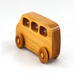 Wood Toy Car, MiniVan, Micro Bus, Handmade, Finished with Amber Shellac, From My Play Pal Collection
