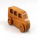 Wood Toy Car, MiniVan, Micro Bus, Handmade, Finished with Amber Shellac, From My Play Pal Collection