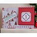 A pink and red Christmas countdown flip calendar