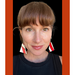 Candy cane earrings on stacey shevlin of madera design studio