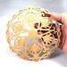 Large Wood Victorian Snowflake Style Christmas Ornament Handmade and Finished