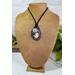 Labradorite and Druzy Quartz Polymer Clay Galaxy Pendant