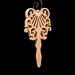 A beautiful handmade wood fretwork Christmas tree ornament in a classic Victorian icicle style. This delicate ornament is hand finished with clear shellac for a timeless look. It is the perfect addition to any Christmas tree collection.