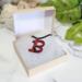 Thirteen Cat Polymer Clay and Sterling Silver Pendant