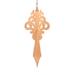 A beautiful handmade wood fretwork Christmas tree ornament in a classic Victorian icicle style. This delicate ornament is hand finished with clear shellac for a timeless look. It is the perfect addition to any Christmas tree collection.