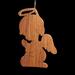 Handmade Wood Praying Angel Child Christmas Tree Ornament cut from reclaimed hardwood and finished with a custom blend of oil and waxes.