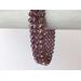 Lavender handwoven beaded bracelet featuring faceted Czech beads