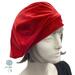 red velvet beret hats for women