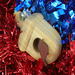 Handmade Wood Birdhouse Ornament Collectable Christmas Tree Ornament shapeed like a Christmas tree. Made from select-grade hardwoods, hand-sanded, and finished with a custom blend of oils and waxes using traditional woodworking tools.