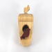 Handmade Wood Birdhouse Ornament Collectable Christmas Tree Ornament shapeed like a Christmas tree. Made from select-grade hardwoods, hand-sanded, and finished with a custom blend of oils and waxes using traditional woodworking tools.