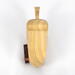 Handmade Wood Birdhouse Ornament Collectable Christmas Tree Ornament shapeed like a Christmas tree. Made from select-grade hardwoods, hand-sanded, and finished with a custom blend of oils and waxes using traditional woodworking tools.