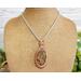 Copper Wire Wrapped Fruit Jasper and Peridot Frog Pendant