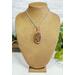 Copper Wire Wrapped Fruit Jasper and Peridot Frog Pendant