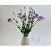 Handcrafted crepe paper lisianthus (eustoma), lavender. Bouquet of 12 stems with flowers and buds. 