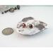 Simple gemstone stud earrings, 6mm round smooth red garnet gemstone set in 999 fine silver bezel cup, 925 sterling silver post and butterfly earnut