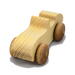 A handcrafted wooden toy convertible sports car, finished with a custom blend of oils and waxes, is the perfect gift for young children.