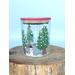 Snowman Christmas Scene Dot Art Jar