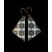 Snowflake wood dangle earrings by madera design studio