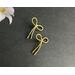 Golden bow earrings