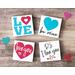 Valentines Day Love Signs, mini wood signs