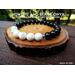 Howlite and Black Onyx for Focus and Concentration Elastic Bracelet by Rock My Zen