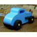 Handmade Wooden Toy Car Hot Rod 1932 Deuce Coupe, Painted With Nontoxic Baby Blue, Black, And Metallic Gold Acrylic Paint