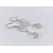 Ametrine and rhodium pink champagne bubble earrings.