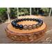 Smokey Quartz and Black Tourmaline Elastic Beaded Bracelet by Rock My Zen