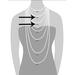 Torso model showing size comparison of our 18 and 24-inch chains.