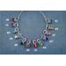 Birthstone charms showing the stones for each month. 