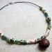 Womens Leather and Bead Sea Bean Jewelry