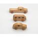 Set of 3 Handmade in America Wood Toy Vehicles, car, minivan, truck