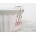 Pink Rose Quartz Earrings, Valentine Gift for Her