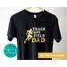 Men's Track and Field Shirt for Dad in Team Colors, Cross Country Gifts with School Letters, Track Dad Shirt with Personalized Name, Custom Team Shirt for Track Meet