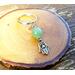 Green Aventurine and Pyrite Money Amulet Hamsa Keychain by Rock My Zen