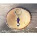 Amethyst and Black Tourmaline Protection Amulet Hamsa Keychain by Rock My Zen