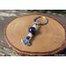 Lapis Lazuli and White Jade Lotus Keychain by Rock My Zen
