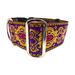 satin lined wide buckle dog collar for large dog