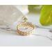Gold-Colored Sterling Silver Wire Wrapped Snake Midi Ring