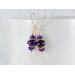 Dark purple amethyst and gold earrings by MariesGems