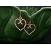 Copper wire heart earrings wire wrapped with sterling silver filled wire by MariesGems.