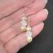 Natural freshwater peach pearls with Swarovski crystal beads in sterling silver by MariesGems. 