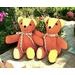 Orange and Yellow Memory Bears with Ribbons 2